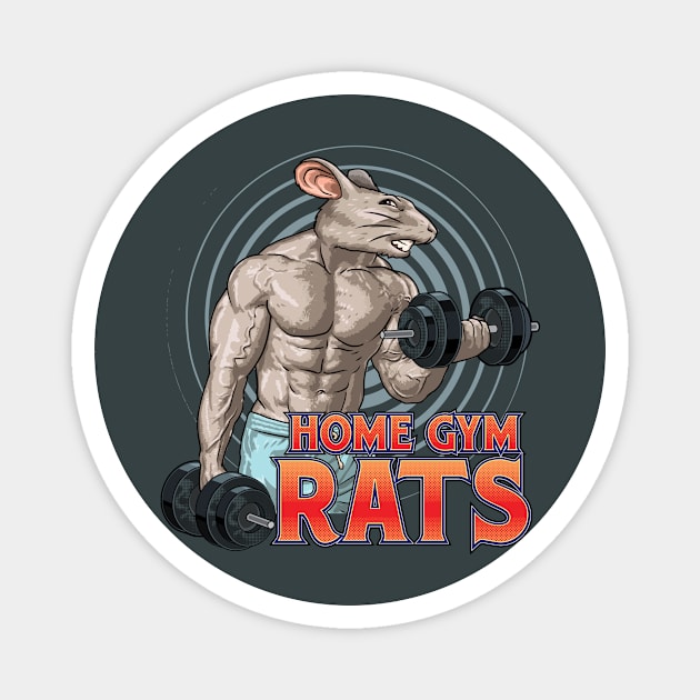 Pumping Home Gym Rat Magnet by Home gym rats 